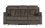 40" Modern Brown Fabric Sofa