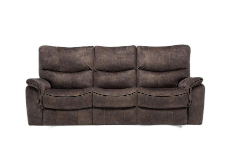 40" Elegant Dark Brown Fabric Sofa