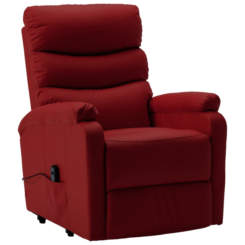 Stand-up Recliner Faux Leather Reclining Armchair Chair Multi Colors