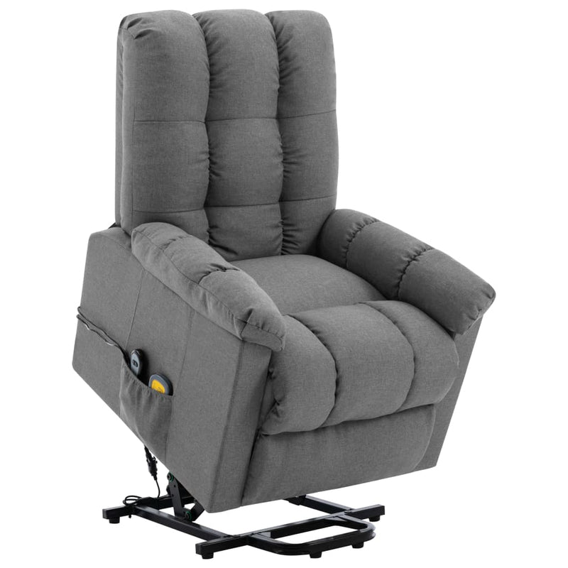 Stand-up Massage Recliner Fabric Reclining Chair Lounge Multi Colors